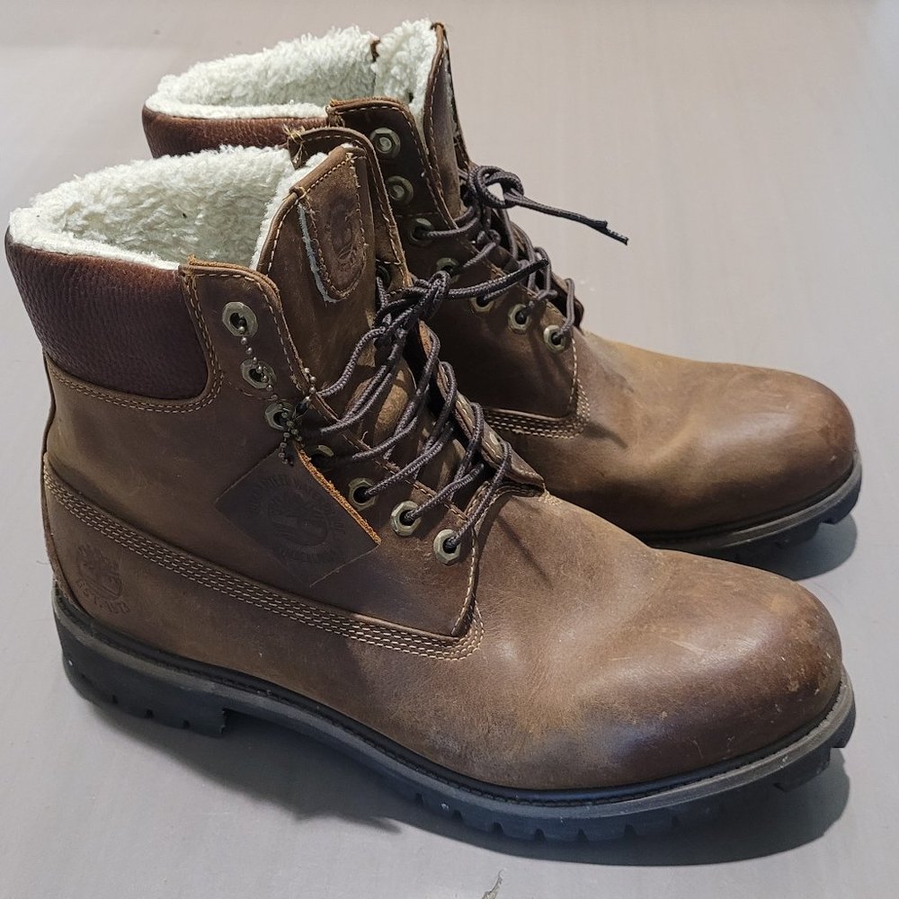 TImberland Earthkeeper Sherpa Lined 6 Inch Pro Boots Size 12